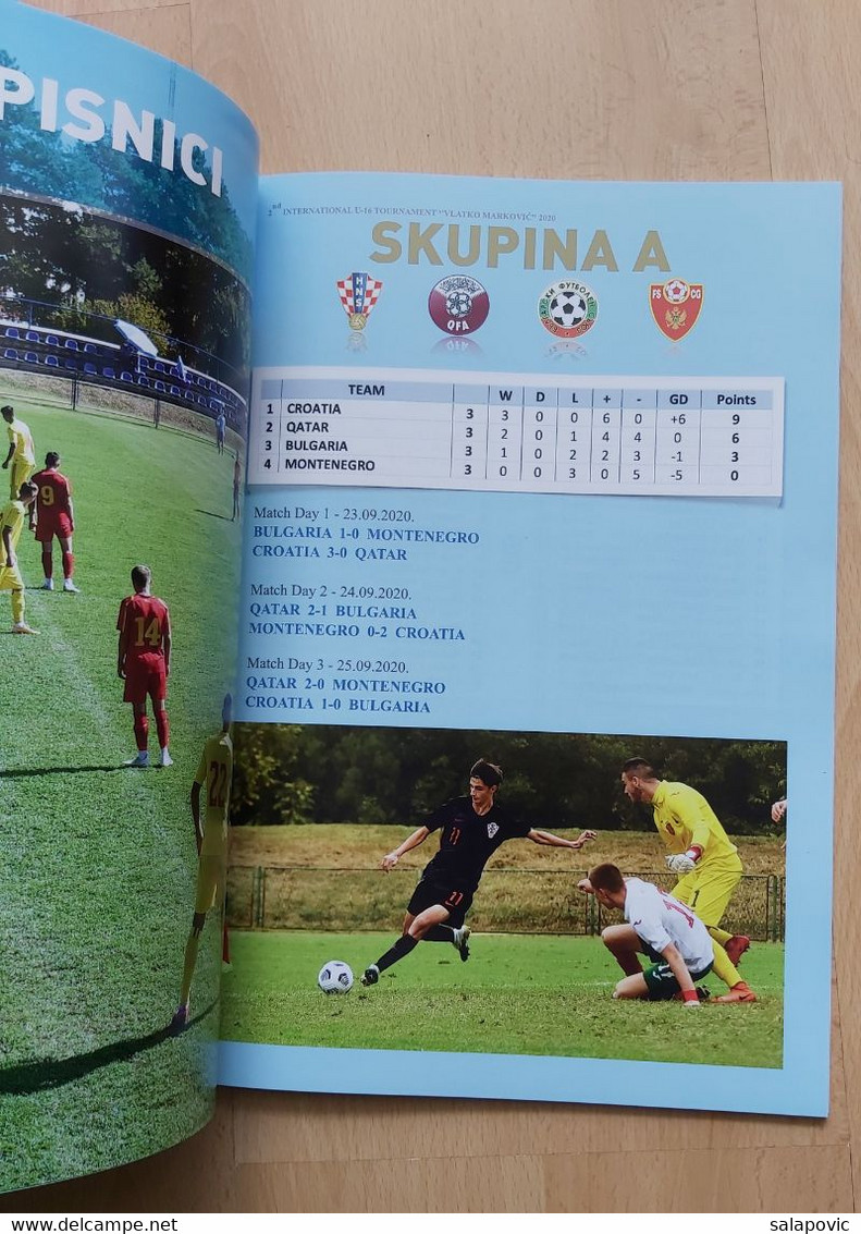 FOOTBALL MATCH PROGRAM  Osijek 23. - 27.9.2020 Technical Report, Croatia Football Nacional Team Under 16 - Livres