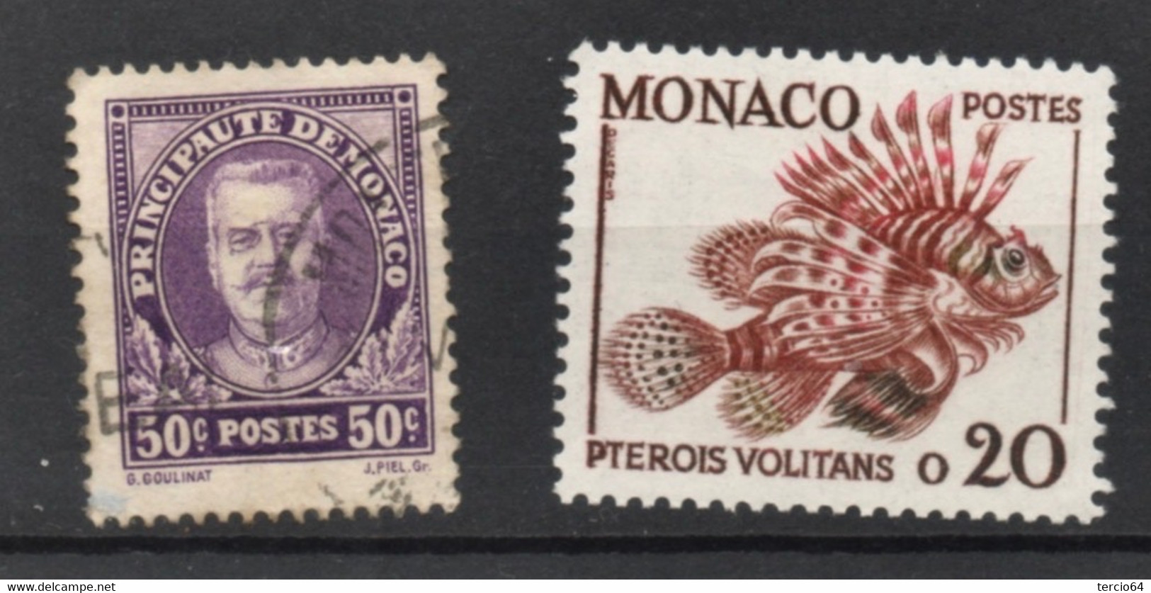 Monaco lot 30 timbres oblitérés et 15 neufs cf scan pour détail svp