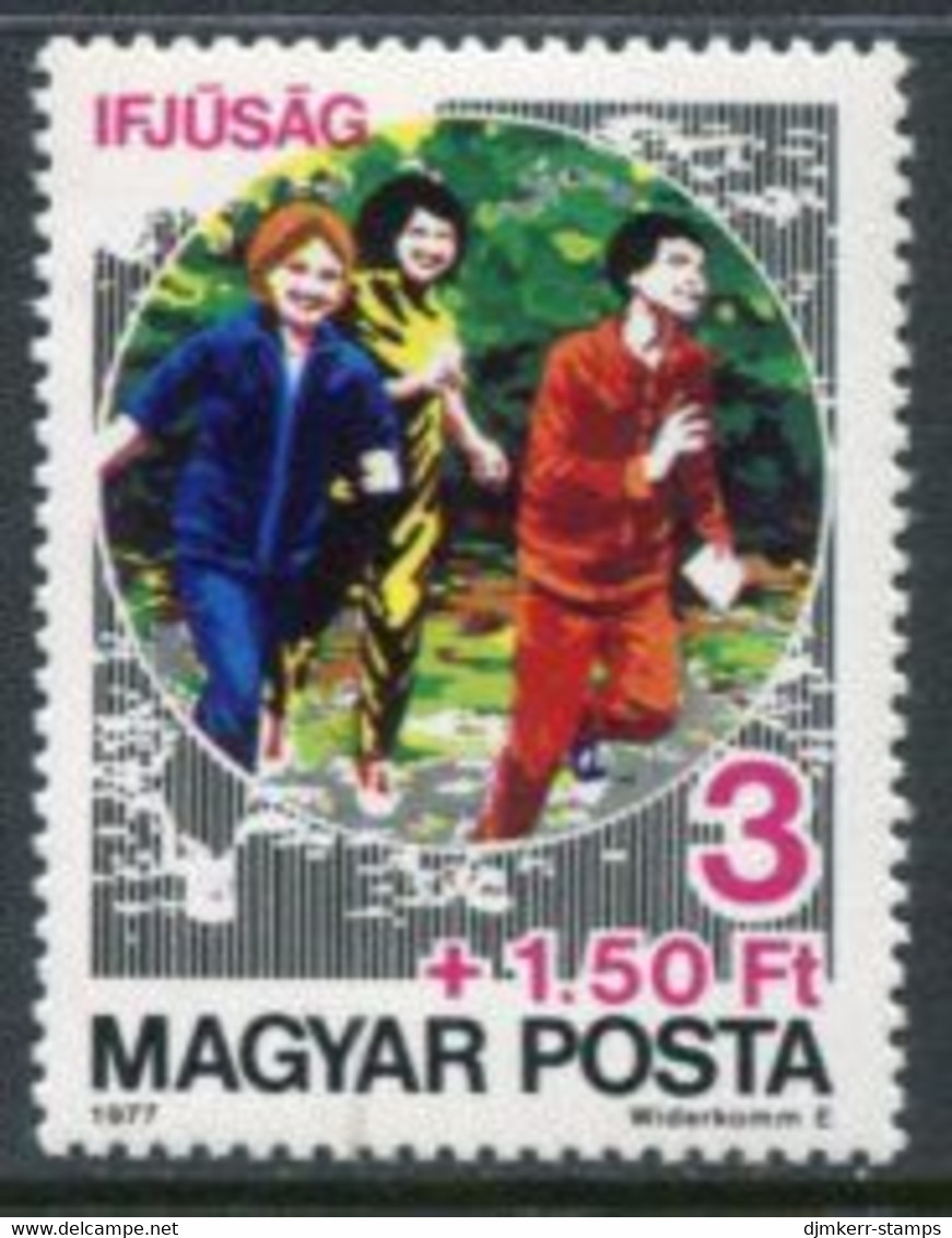 HUNGARY 1977 Youth Charity: Sport MNH / **.  Michel 3200 - Unused Stamps