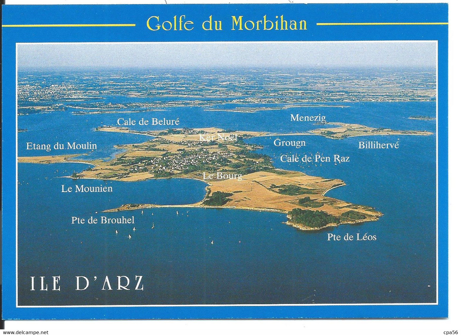 Vue Aérienne ARZ - île D'ARZ >  N°8102 YCA éditeur > VENTE DIRECTE X - Ile D'Arz