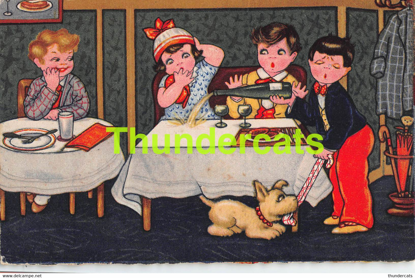 CPA ILLUSTRATEUR ENFANT MARGRET BORISS ARTIST SIGNED CHILDREN RESTAURANT - Boriss, Margret