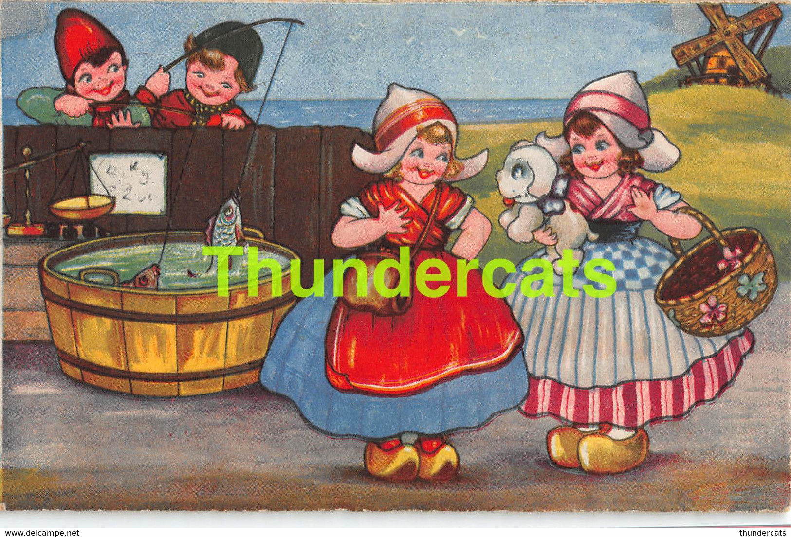 CPA ILLUSTRATEUR ENFANT MARGRET BORISS ARTIST SIGNED CHILDREN PECHE FISHING - Boriss, Margret