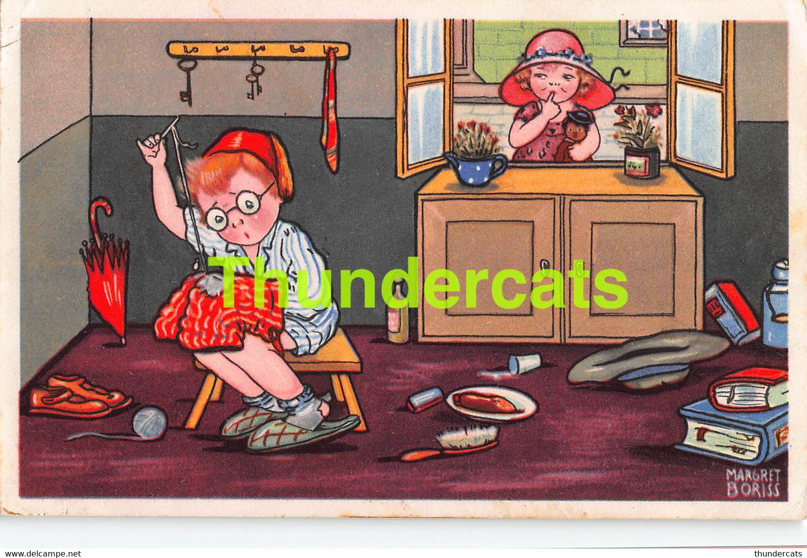 CPA ILLUSTRATEUR ENFANT MARGRET BORISS ARTIST SIGNED CHILDREN - Boriss, Margret