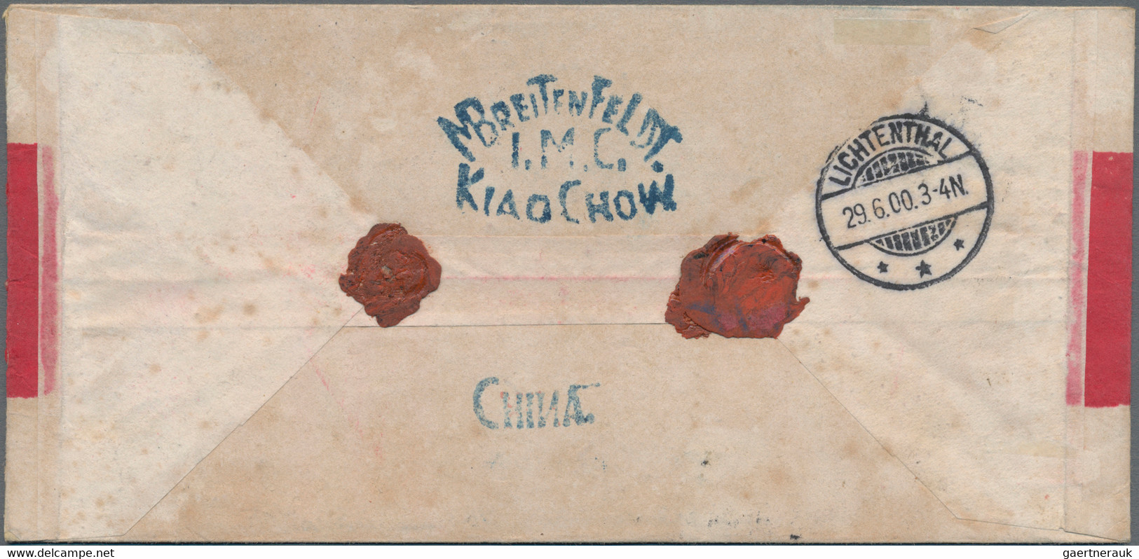 China: 1900 Red Revenue 2c On 3c Smaller Characters (Pos. 19) Together With Surcharge On Small Drago - 1912-1949 République