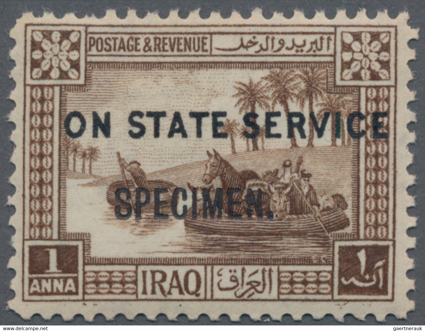 Irak: 1923, ½ A. To 10 R. With Ovpt "ON STATE SERVICE" And "SPECIMEN", Full Set Of 12, Mh, Flawless - Iraq