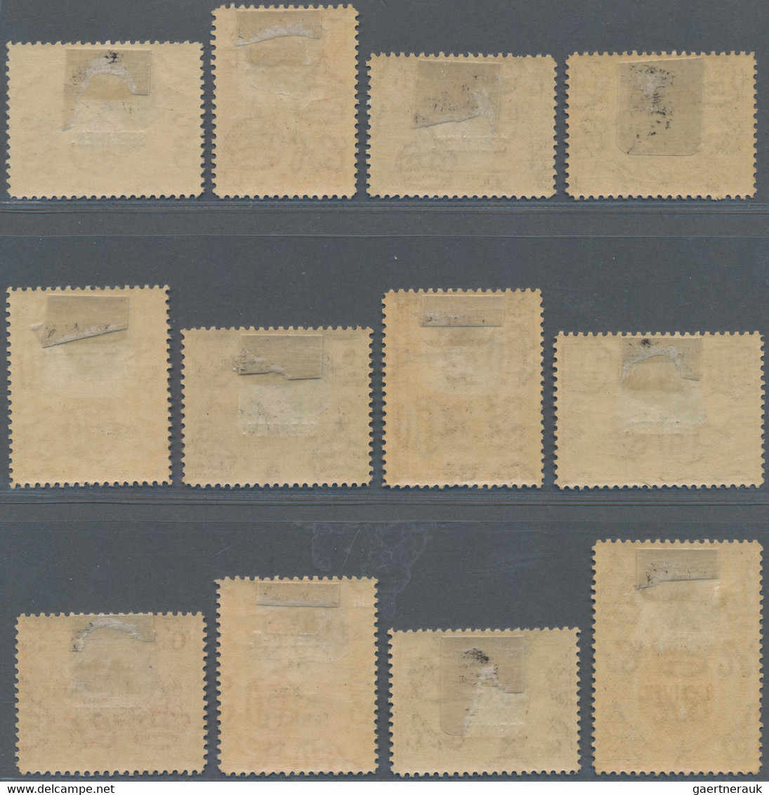 Irak: 1923, ½ A. To 10 R. With Ovpt "ON STATE SERVICE" And "SPECIMEN", Full Set Of 12, Mh, Flawless - Iraq