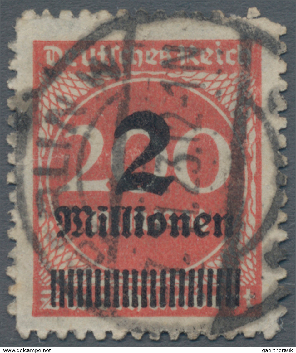 Deutsches Reich - Inflation: 1923, 2 Mio Auf 200 M, Lebhaftorangerot, Durchstochen Als Sauber Gestem - Used Stamps