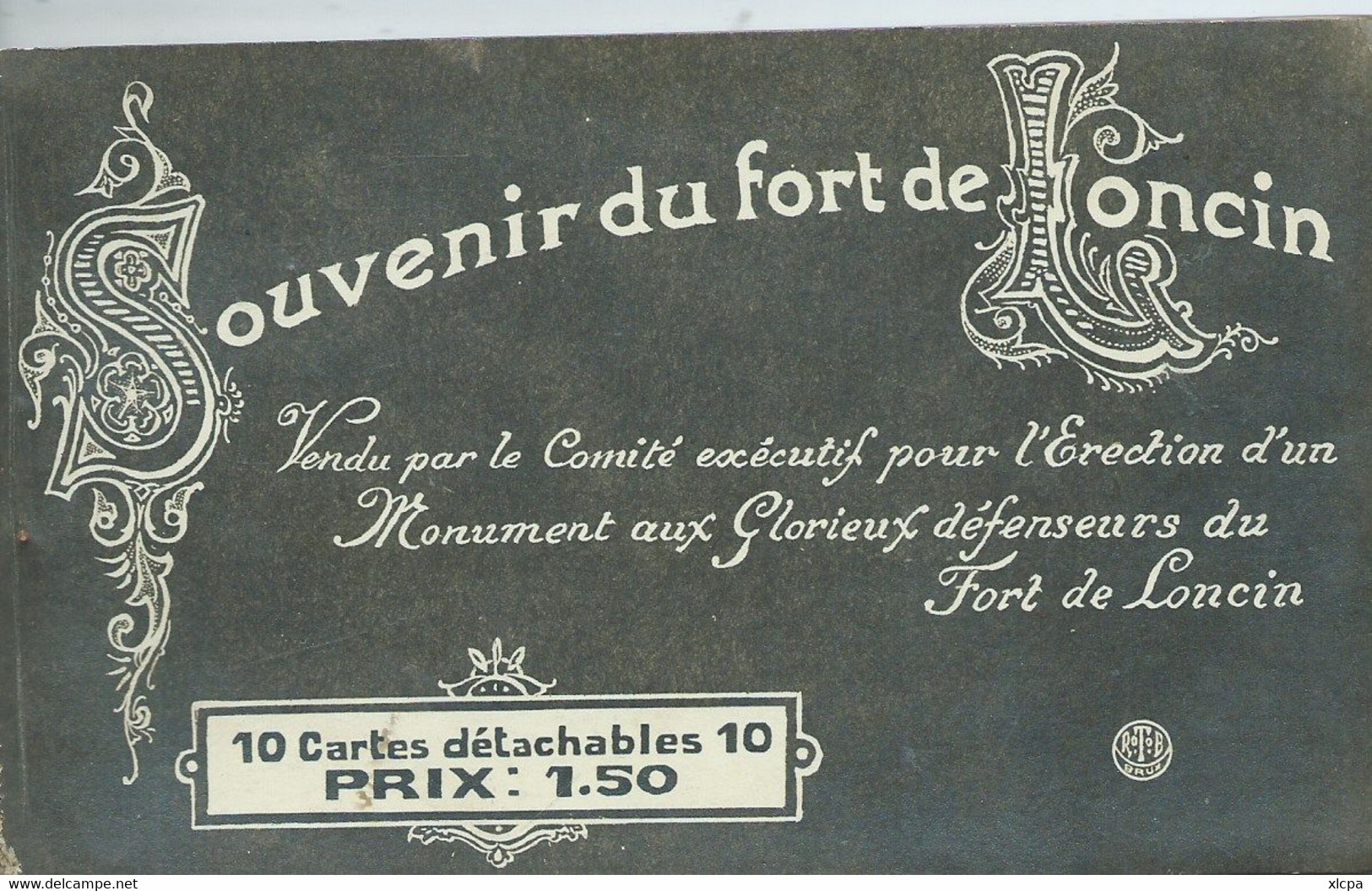 Souvenir Du Fort De Loncin. Vendu Par Le Comité Exécutif Pour L'Erection D'un Monument... 10 Cartes. (complet) - Ans