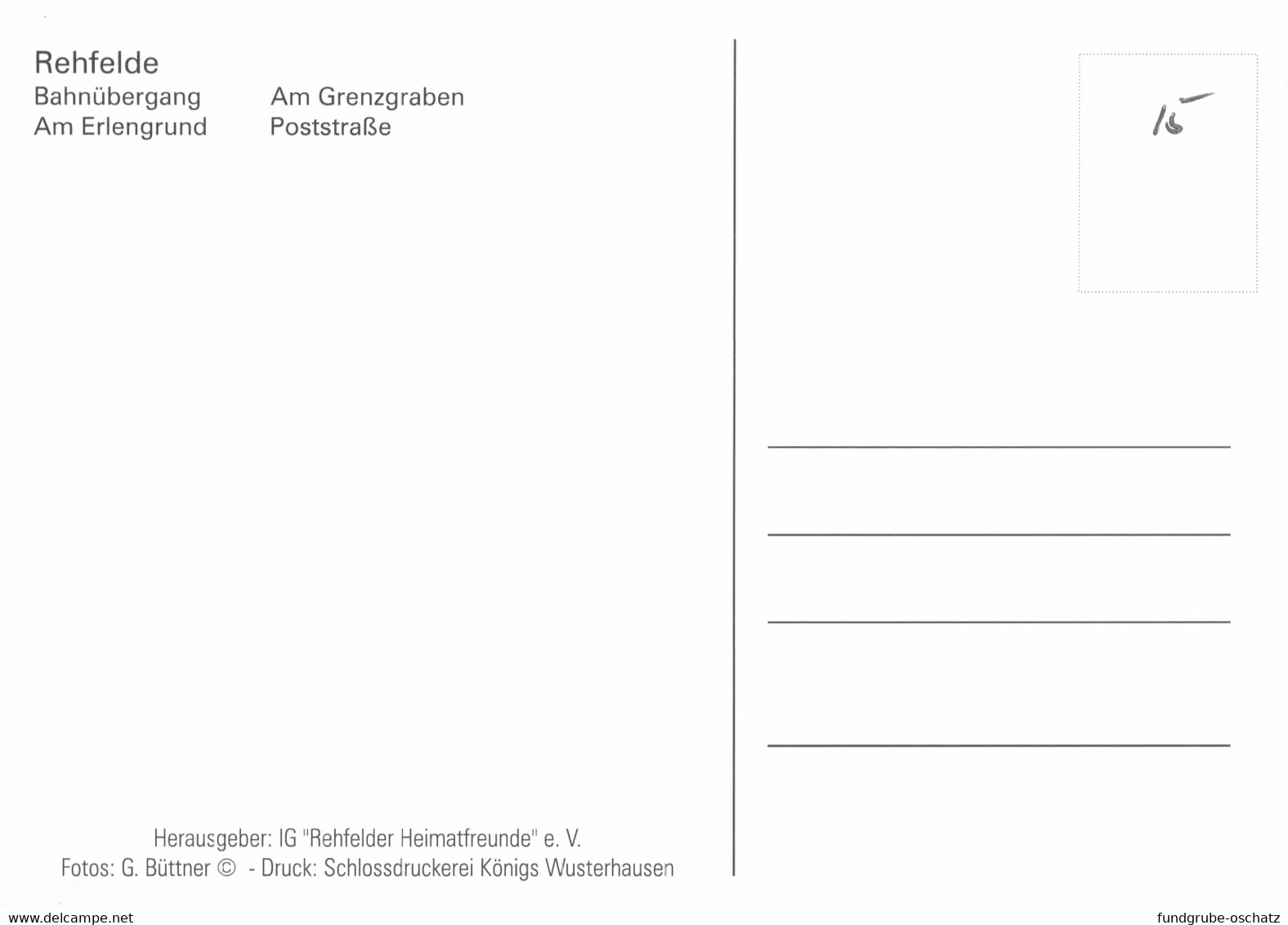 AK Rehfelde Bahnübergang Am Grenzgraben Am Erlengrund Poststraße - Strausberg