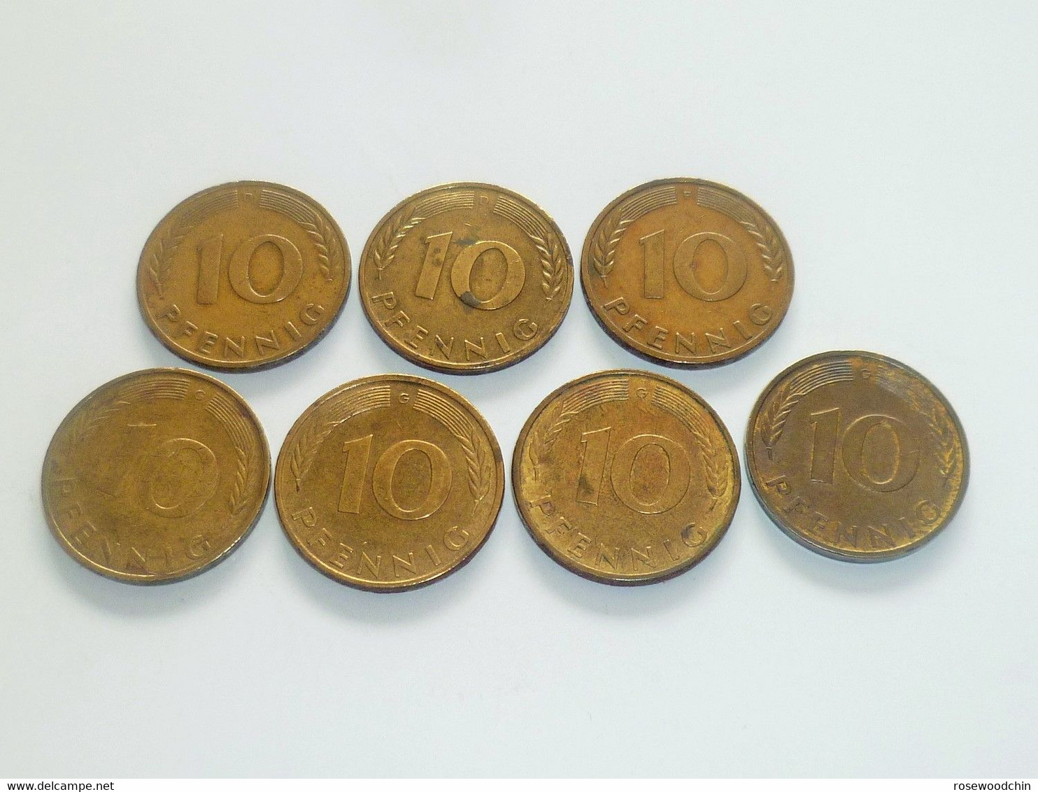 Vintage !  One Lot Of 7 Pcs. Germany Federal Republik Coin (#135-A) - Other & Unclassified