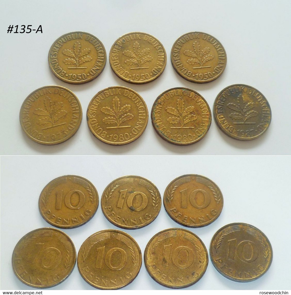 Vintage !  One Lot Of 7 Pcs. Germany Federal Republik Coin (#135-A) - Other & Unclassified