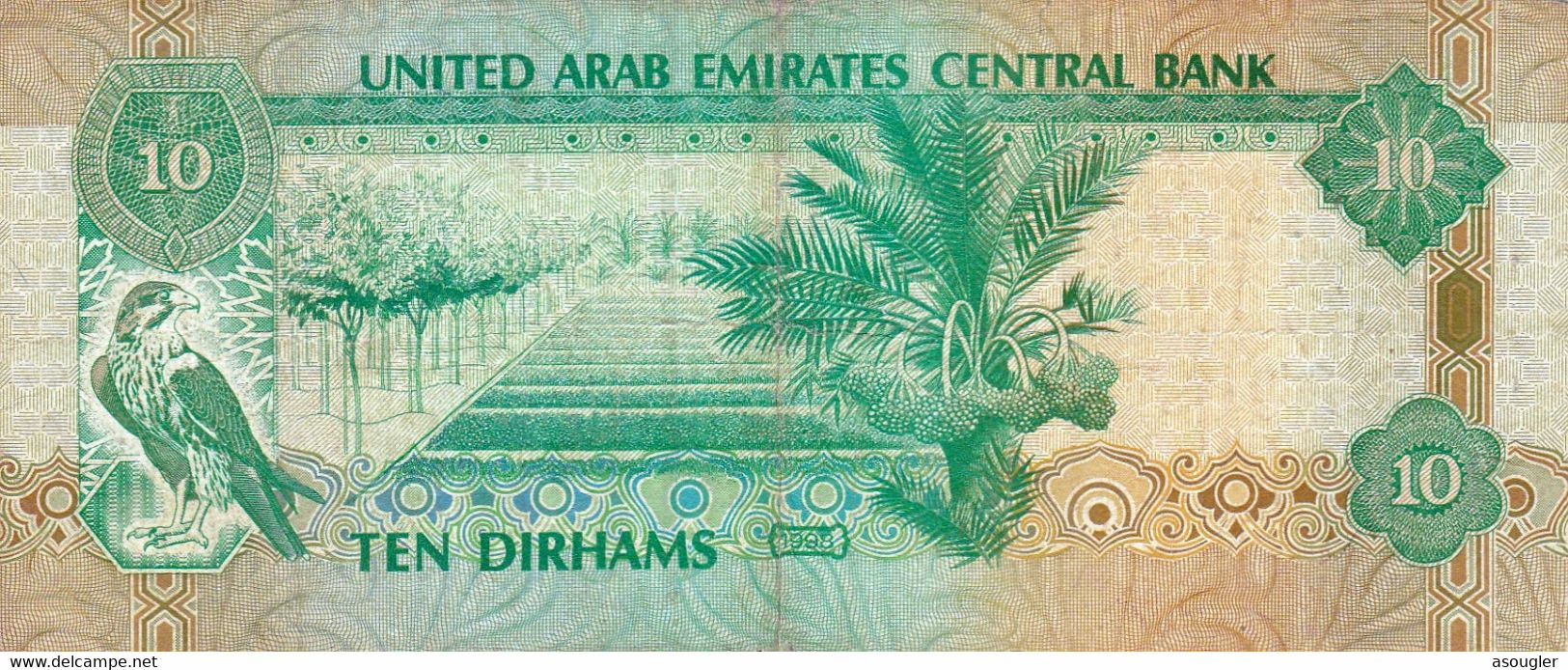 UNITED ARAB EMIRATES 10 DIRHAMS ND 1998 VG-F P-20a  "free Shipping Via Regular Air Mail (buyer Risk)" - Emirats Arabes Unis