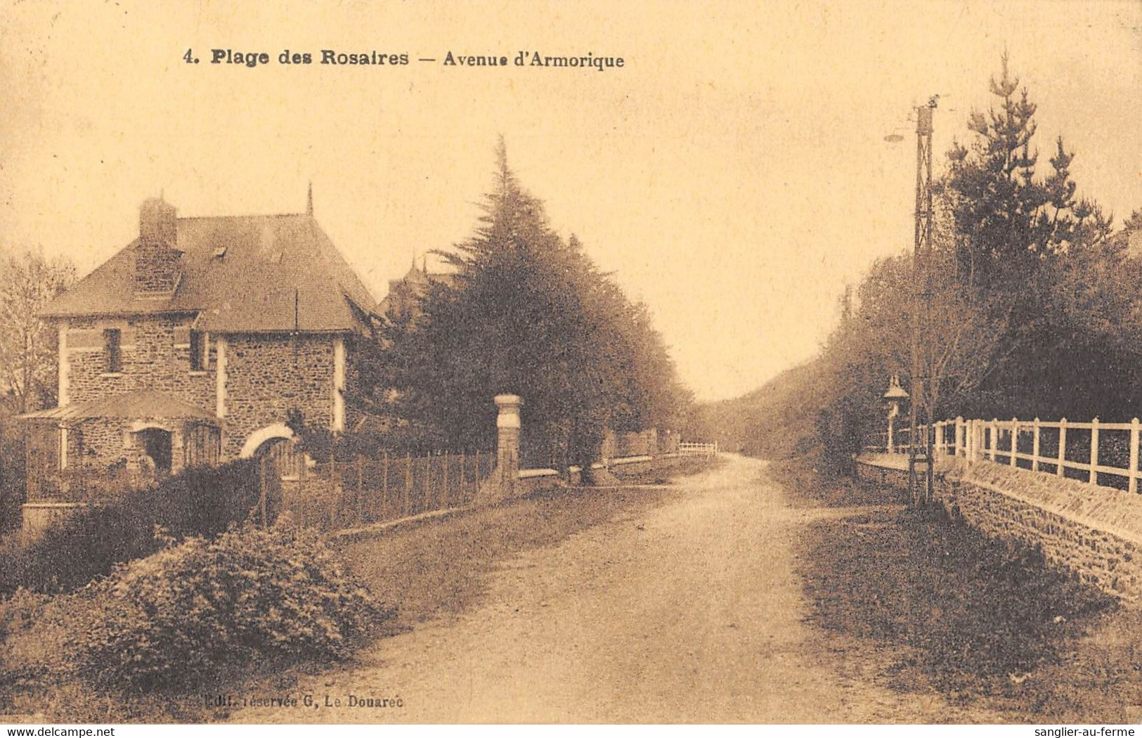 CPA 22 PLAGE DES ROSAIRES AVENUE D'ARMORIQUE - Altri & Non Classificati