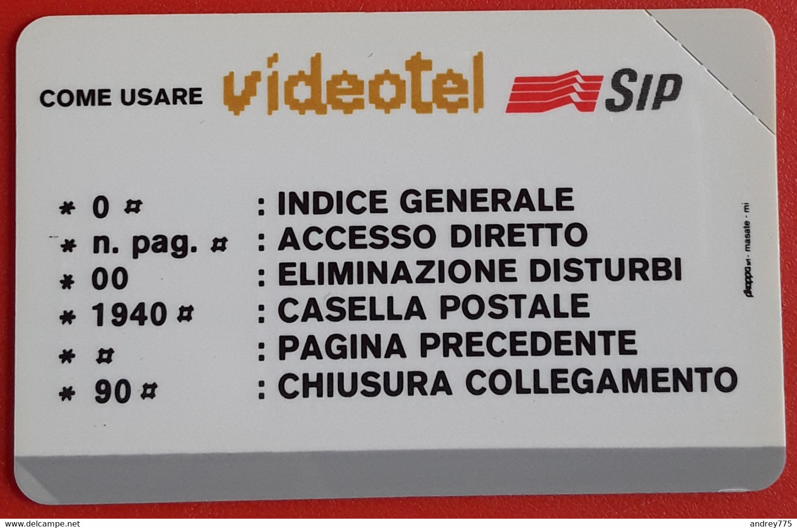 Carta Omaggio  - Videotel - Sin Clasificación