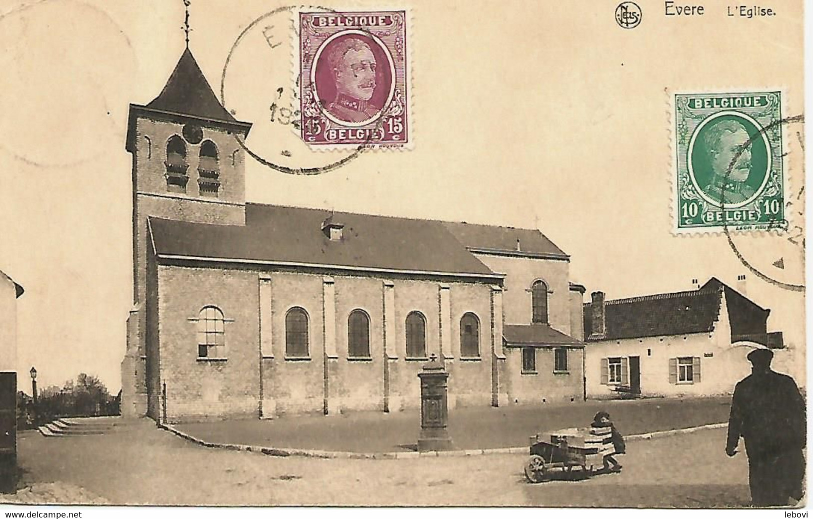 EVERE « L’église » - Nels (1926) - Evere