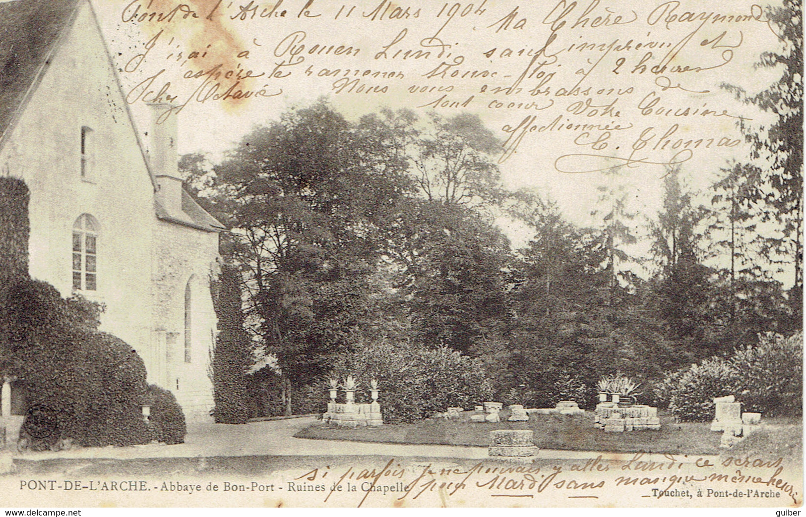 27 Pont De L'arche Abbaye De Bon Port 1904 - Pont-de-l'Arche