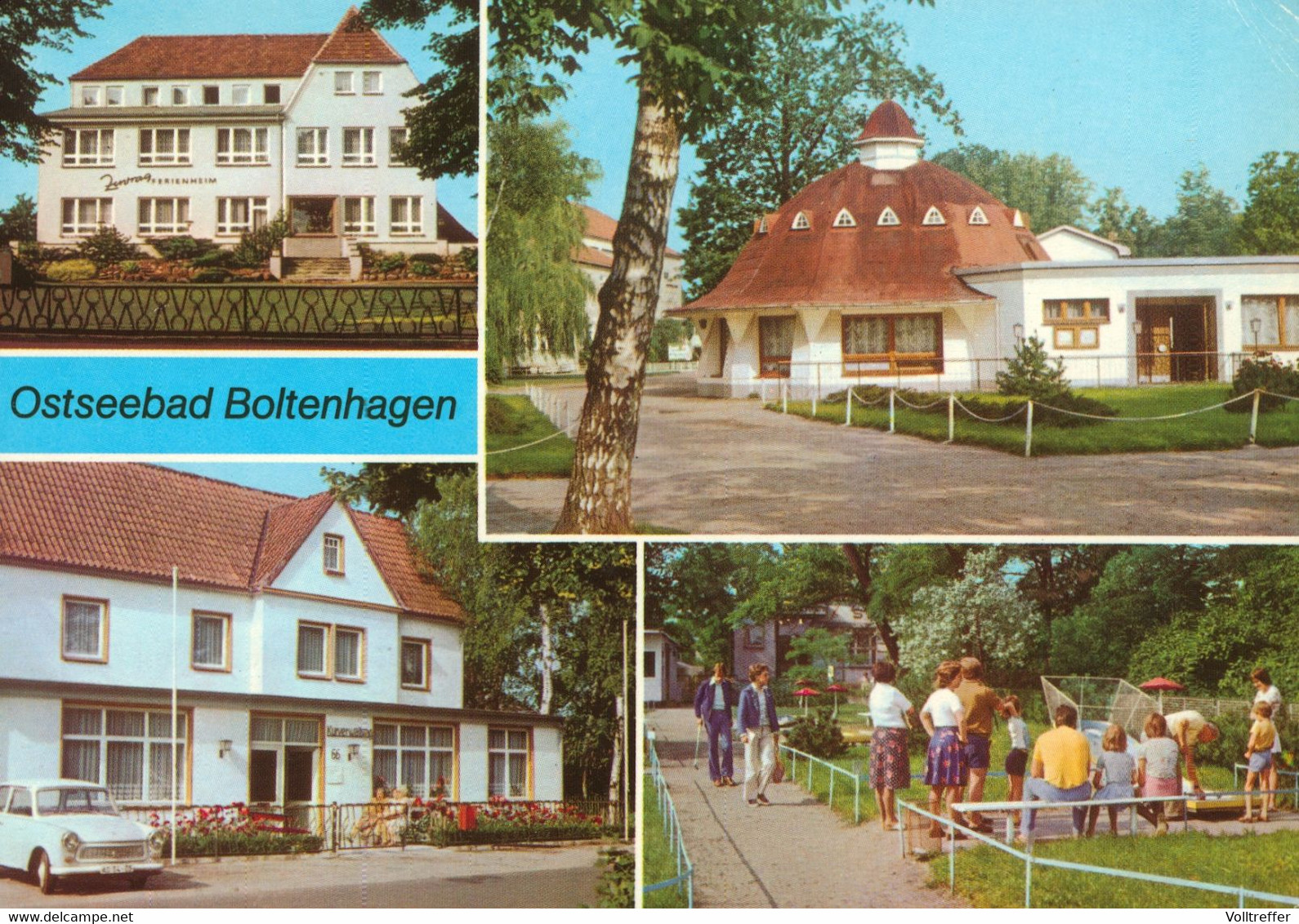 DDR Mehrbild AK 1979 Ostseebad Boltenhagen, Zentral Ferienheim, Kurverwaltung U.a. - Boltenhagen