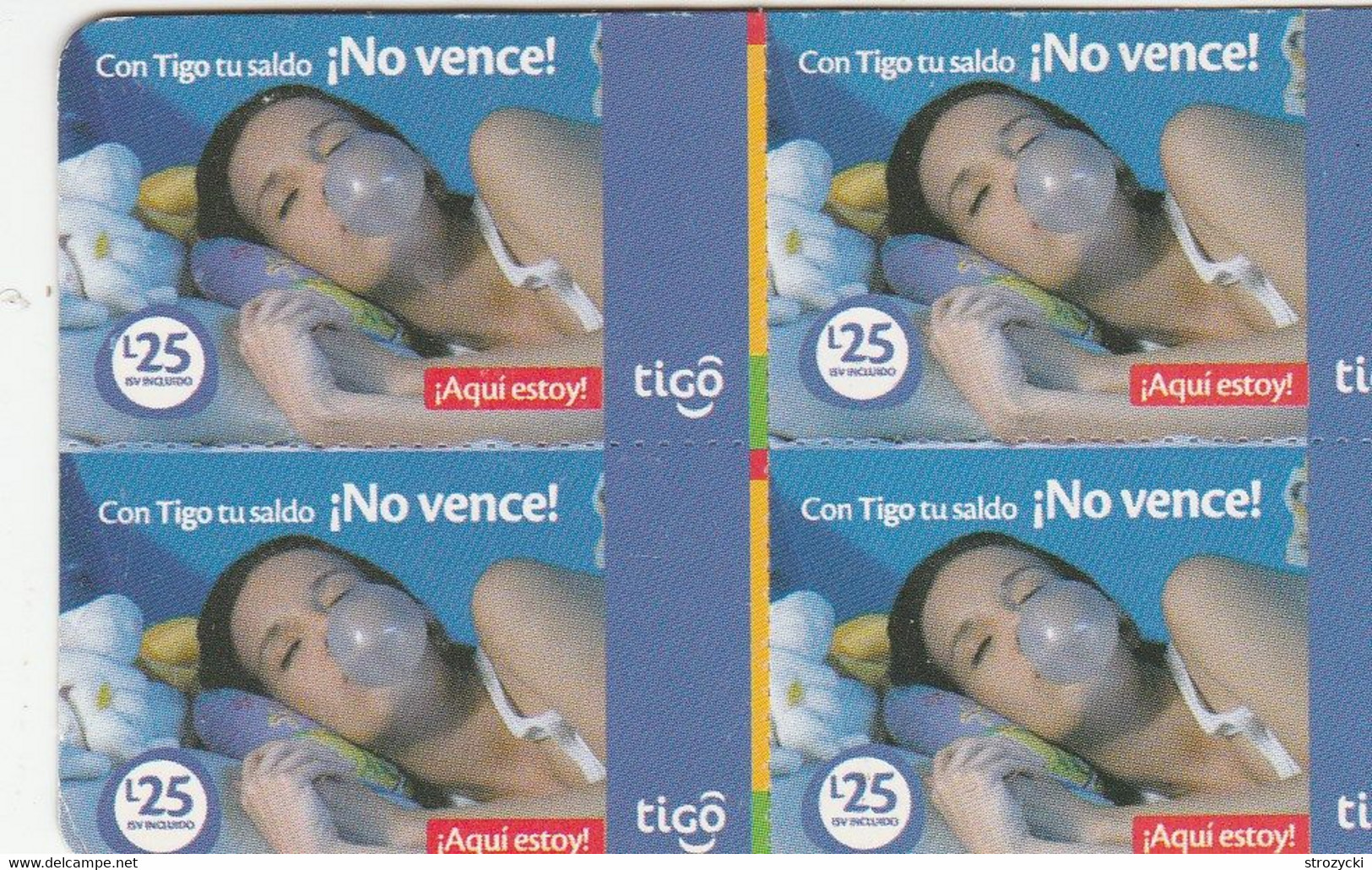 Honduras - Tigo - Con Tigo Tu Saldo No Vence - Honduras