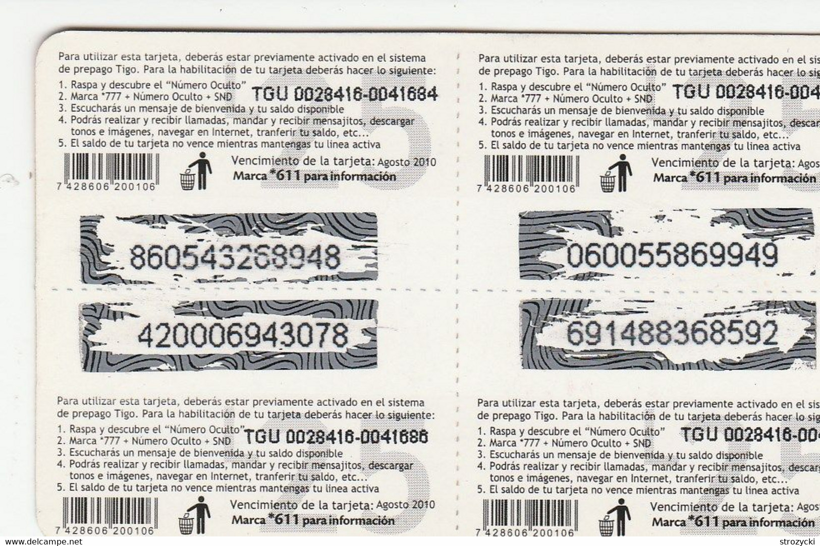 Honduras - Tigo - Con Tigo Tu Saldo No Vence - Honduras