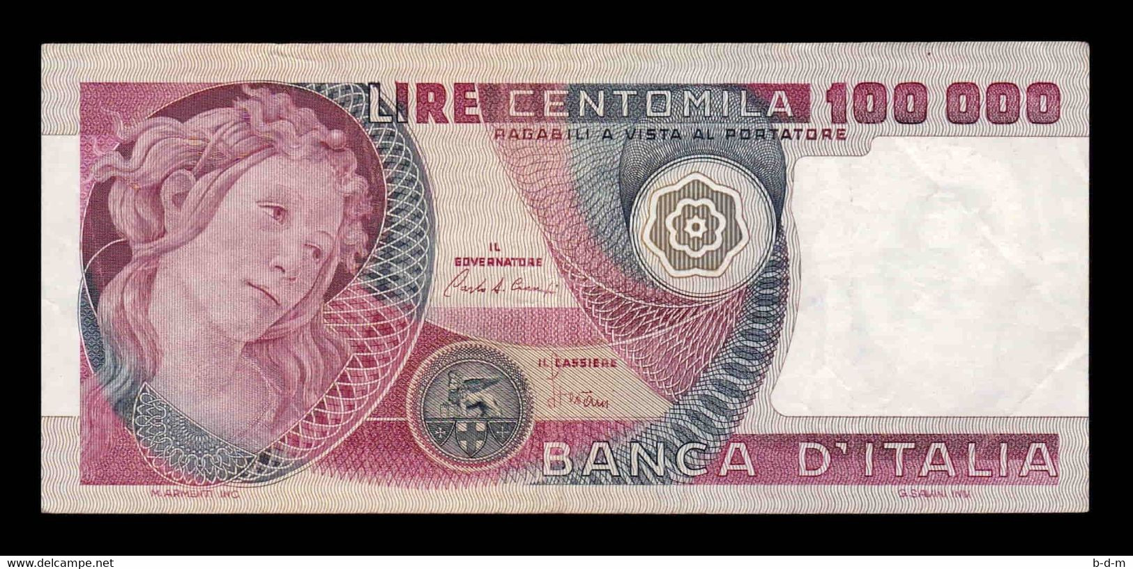 Italia Italy 100000 Lire 1980 Pick 108b T. 060 MBC/EBC VF/XF - 100.000 Lire