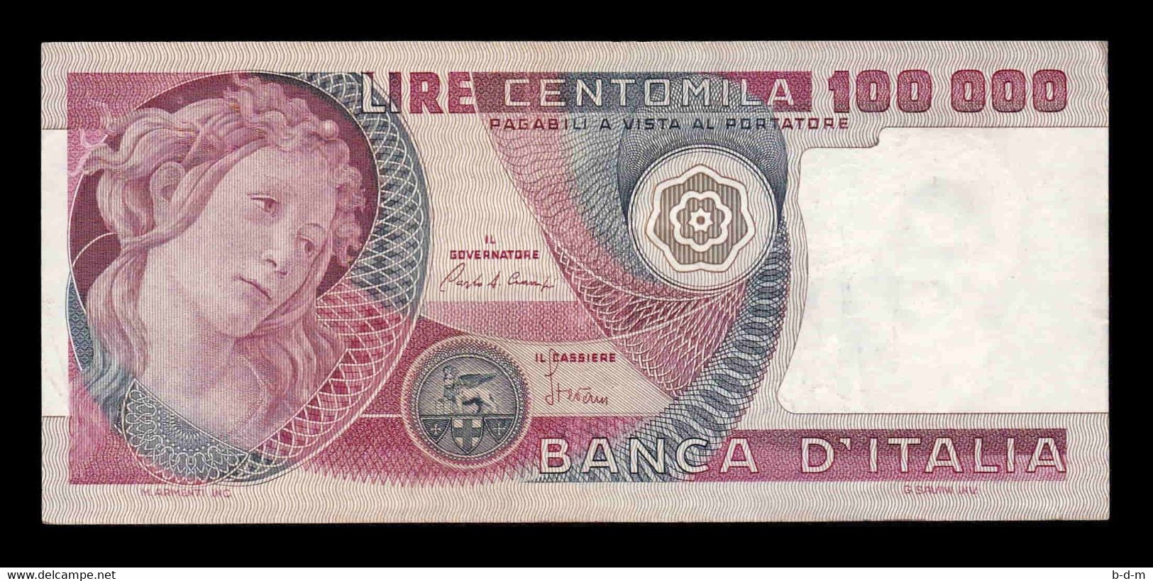 Italia Italy 100000 Lire 1980 Pick 108b T. 579 MBC/EBC VF/XF - 100.000 Lire