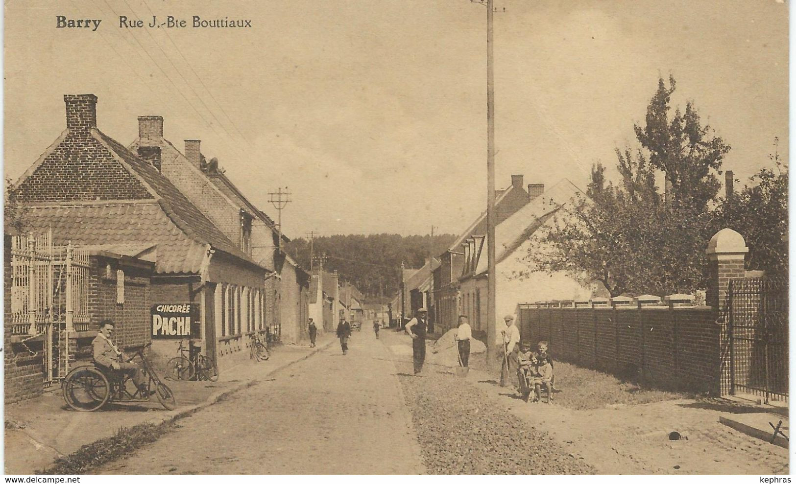 BARRY : Rue J.-Bte Bouttiaux - Cachet De La Poste 1938 - Tournai