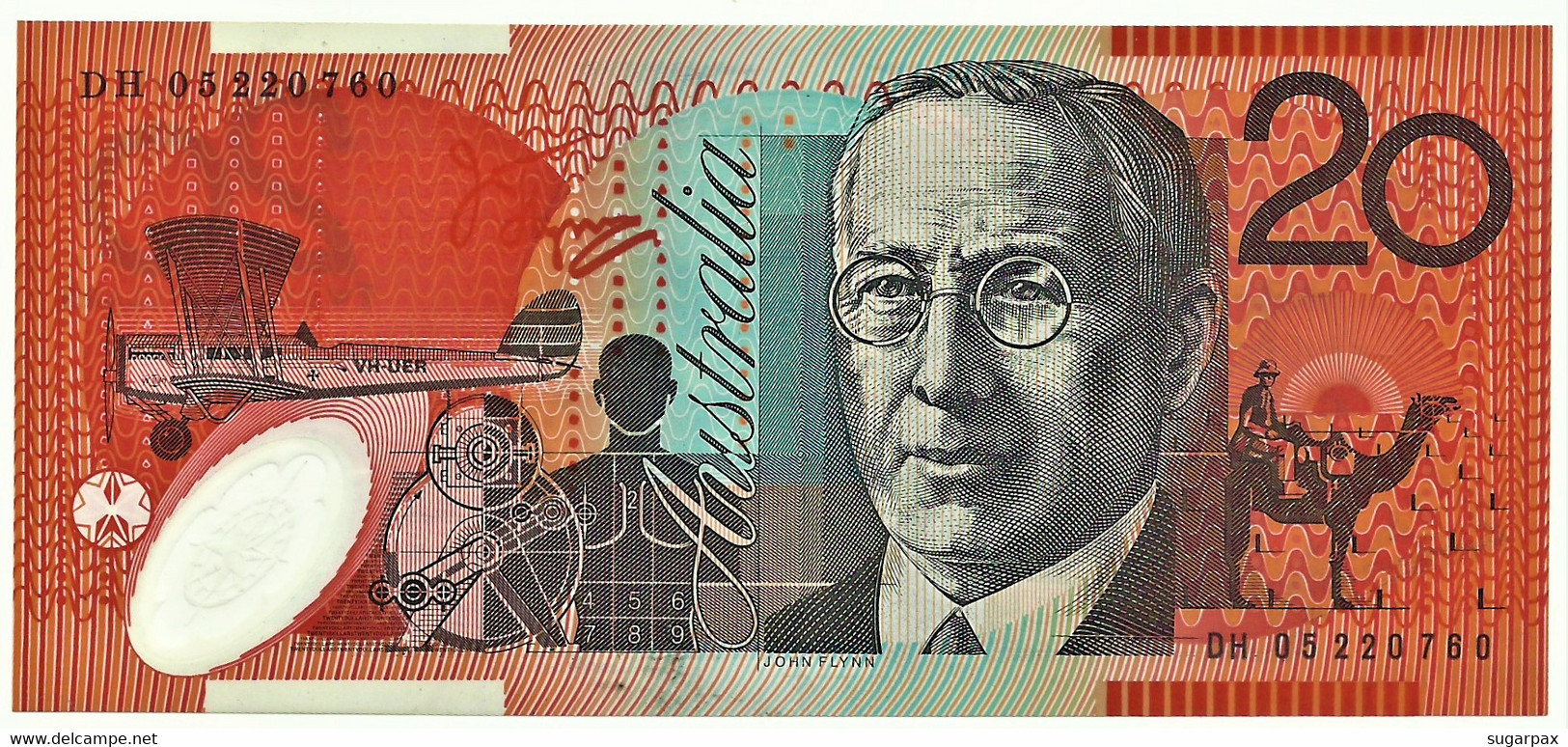 Australia - 20 Dollars - 2005 - Pick 59.c - Serie DH - Polymer - Sign. I. Macfarlane + K. Henry - 2005-... (billetes De Polímero)