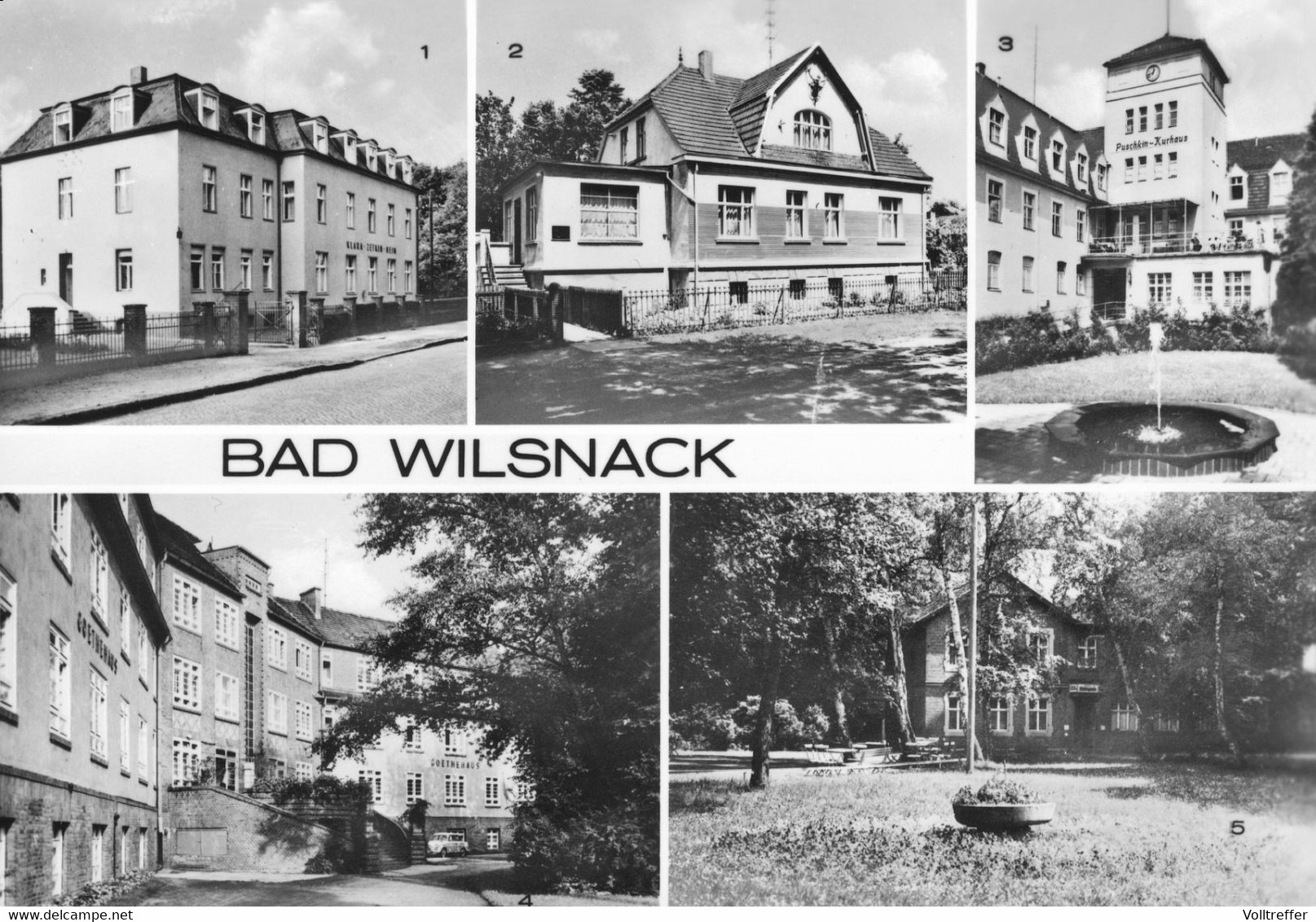DDR Mehrbild AK Bad Wilsnack, Sanatorium, Clara-Zetkin Heim, Kurhaus - Bad Wilsnack