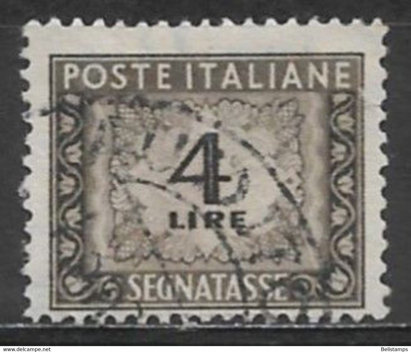 Italy 1947. Scott #J68 (U) Numeral Of Value - Strafport