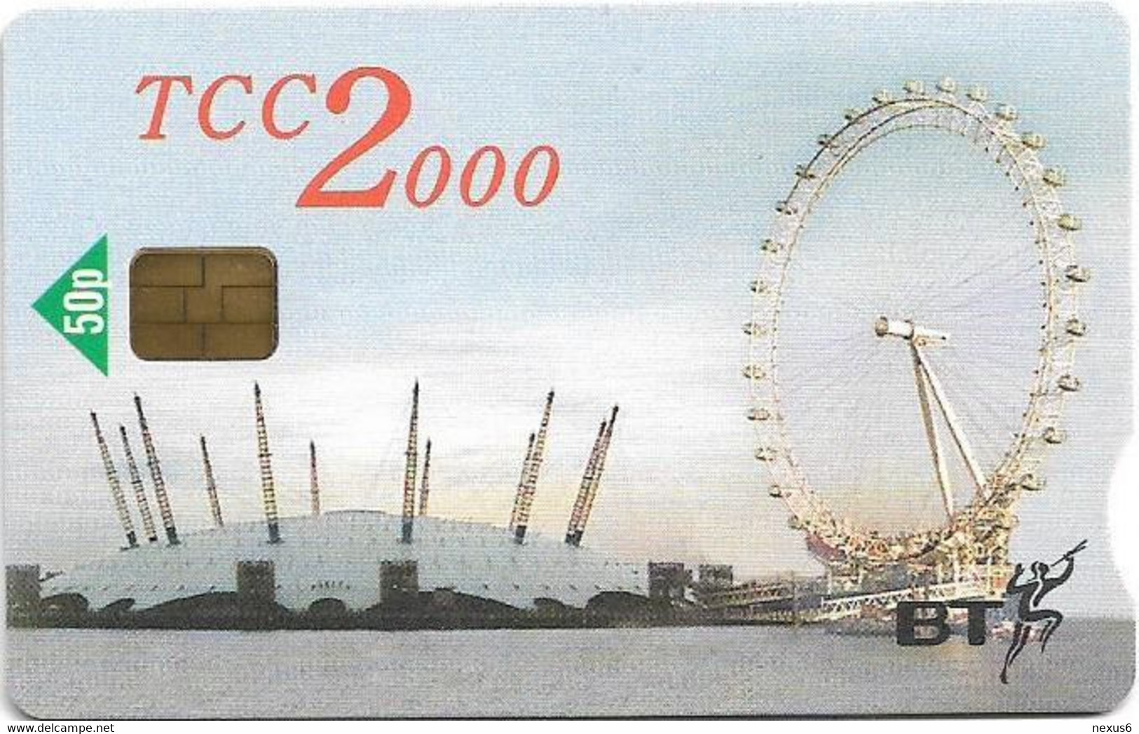 UK - BT (Chip) - PRO526 - TCC  Millennium Dome & Wheel - 12.2002, 1.000ex, Mint - BT Promotionnelles