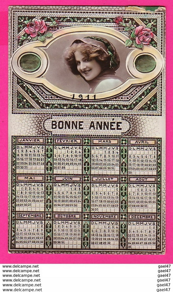 CPA  (Réf: Z2322) (FANTAISIES AUTRES) Calendrier Femme Rose - Other & Unclassified