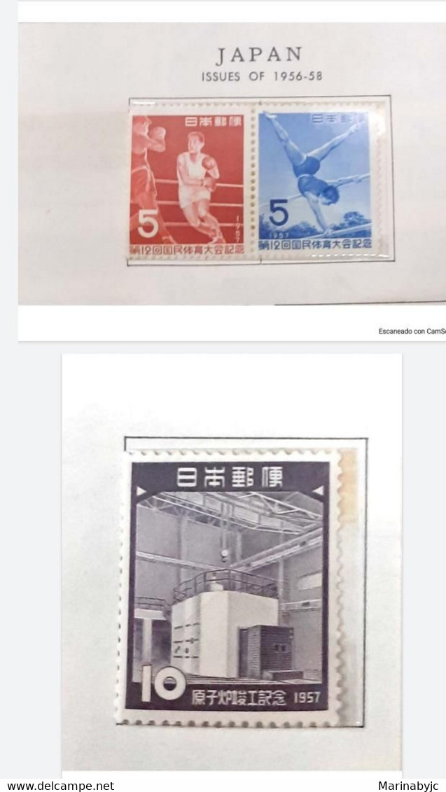 L) 1956 - 1958 JAPAN, NATIONAL ATHLETICS, SPORT GAMES, BOXING, GYMNASTICS, ALBUM PAGE NO INCLUDED - Altri & Non Classificati