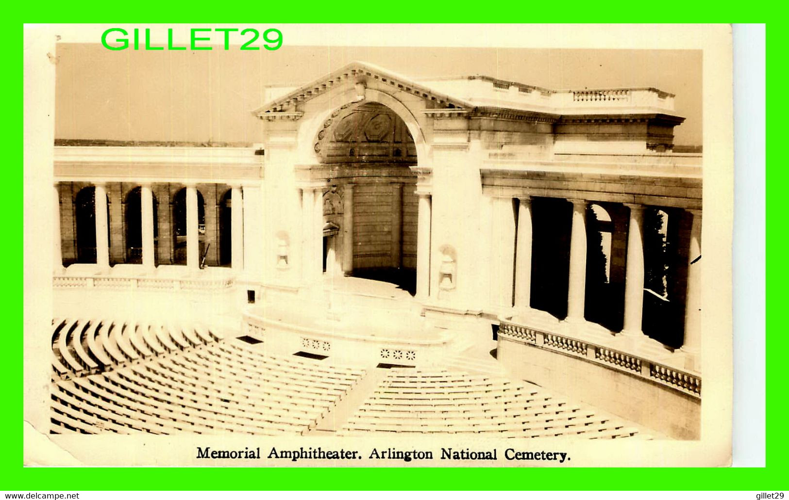 ARLINGTON, VA - MEMORIAL AMPHITHEATER, ARLINGTON NATIONAL CEMETERY - REAL PHOTO - - Arlington