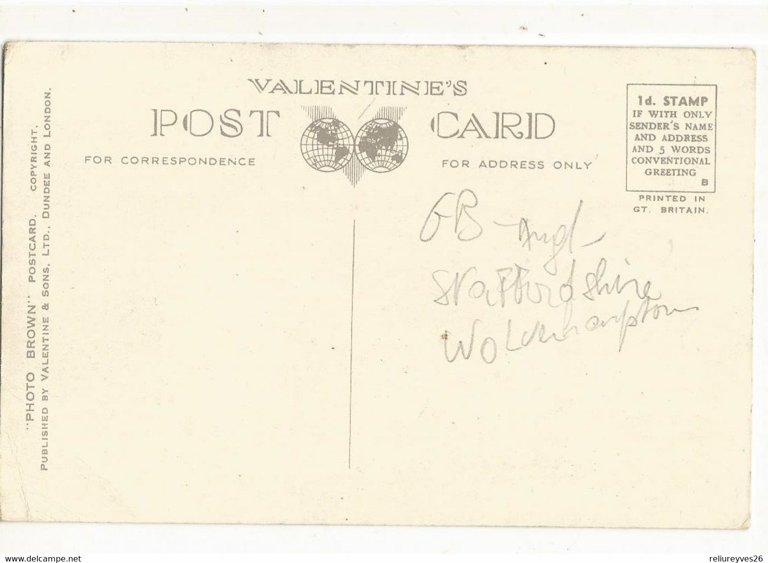 CPA ,R.U , N°213312, Art Gallery And Gardens ,Wolverhampton  Ed. Brown ,Valentine's - Wolverhampton