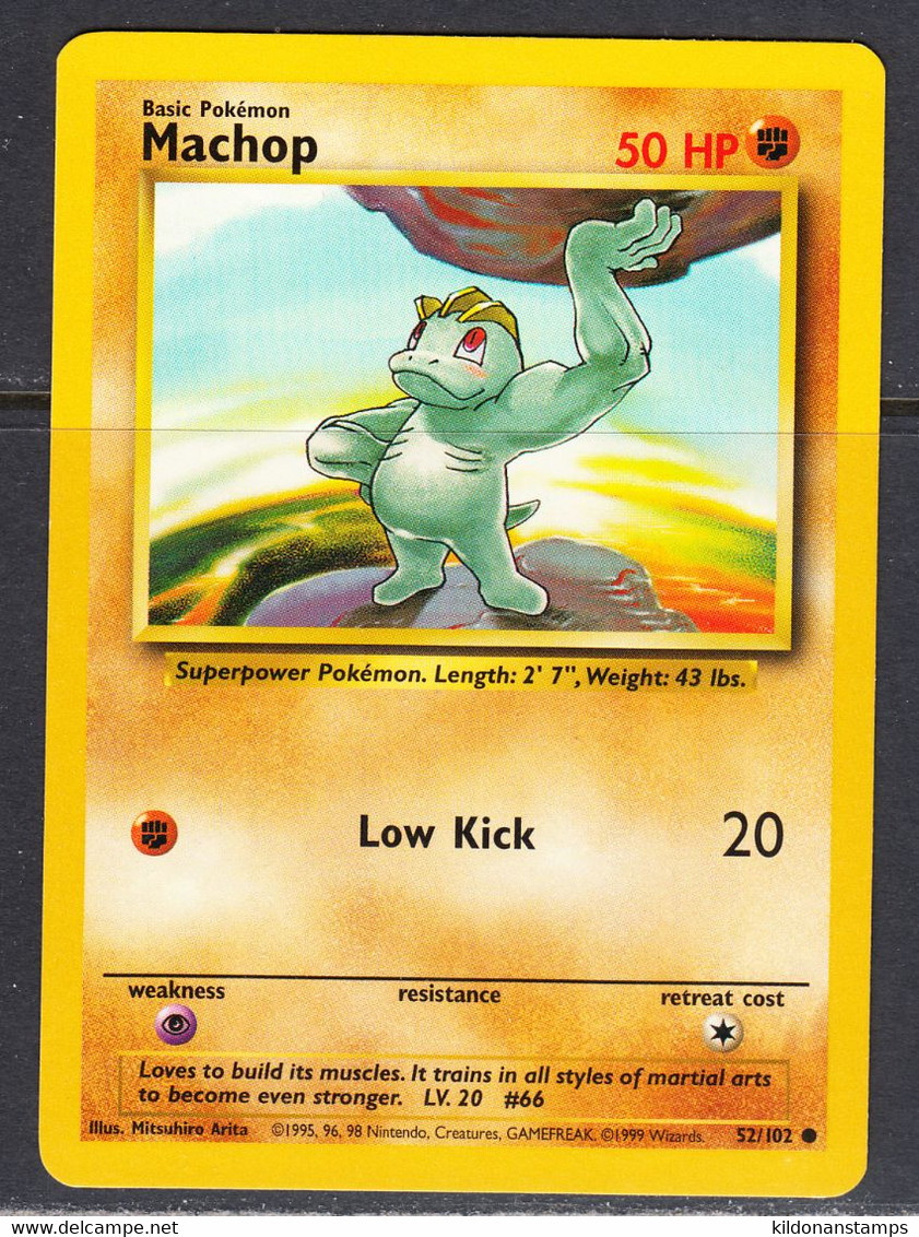 Machop 1999 Base Set, NM, 52/102 - Autres & Non Classés