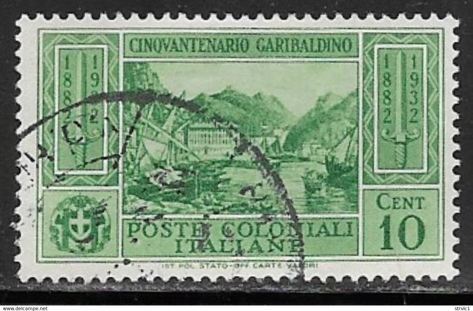 Italian Colonies Scott # 13 Used Garibaldi, 1932 - Emisiones Generales