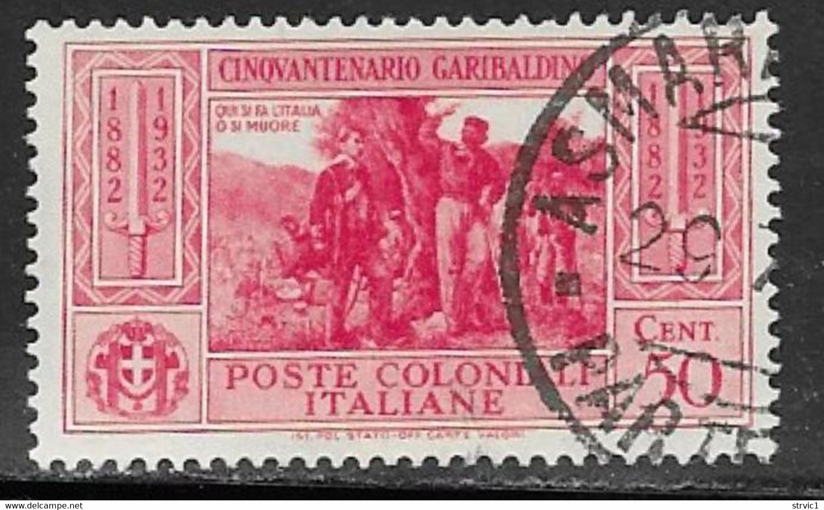 Italian Colonies Scott # 17 Used Garibaldi, 1932 - General Issues