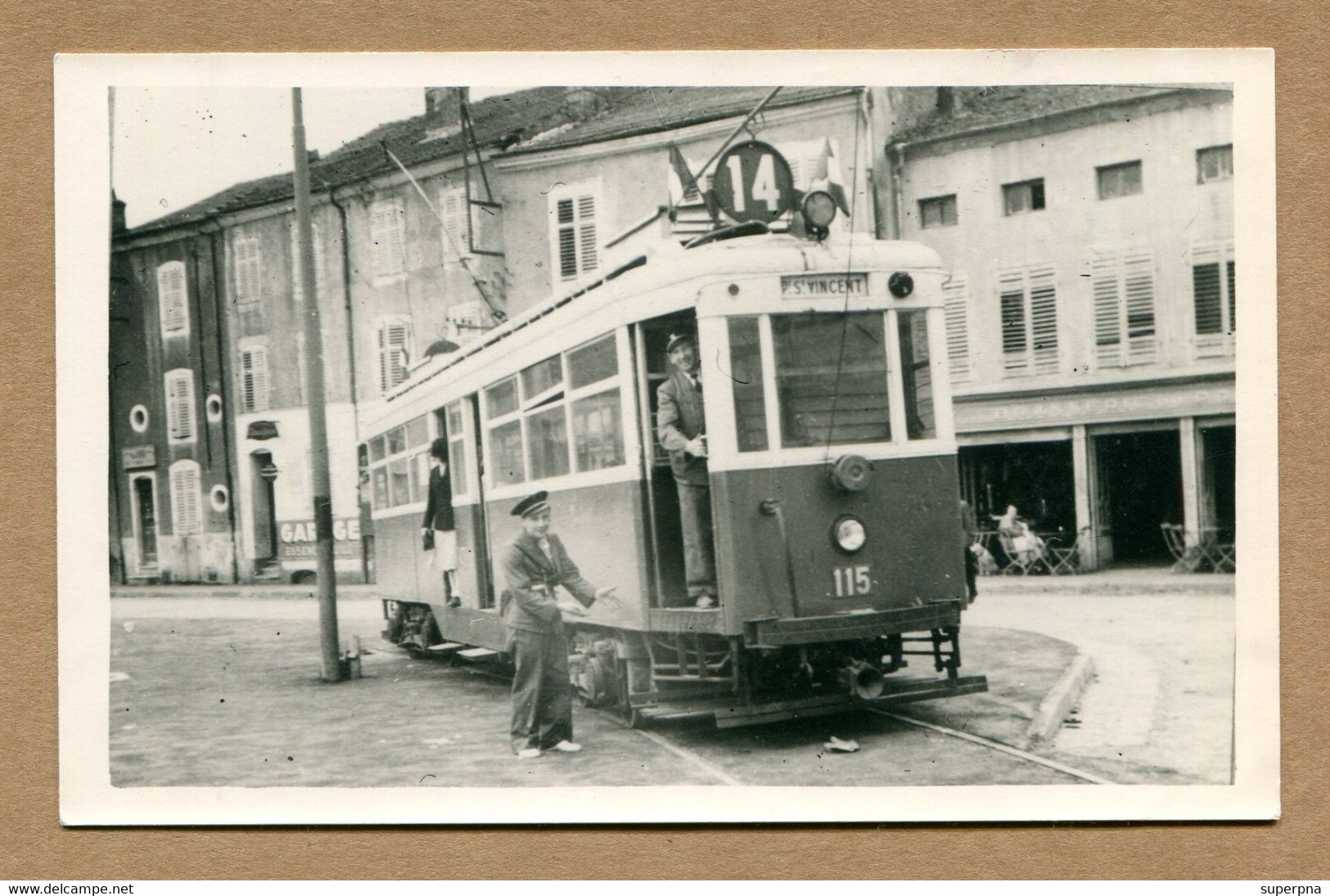 NANCY  (54) : " TRAMWAY - LIGNE SAINT-VINCENT "  Carte Photo - Nancy