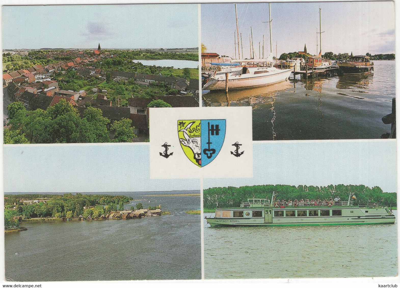 Röbel - Am Hafen: MS 'Stadt Röbel', BEB Müritz Schiffahrtsgesellschaft,  Alten Hafen - Roebel