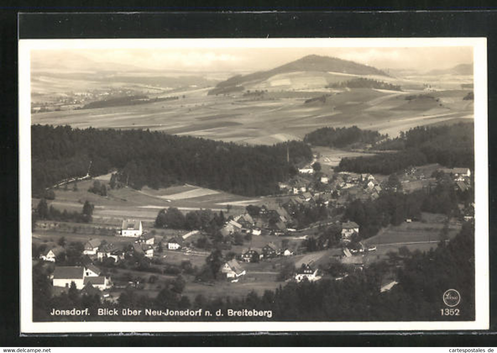 AK Jonsdorf, Ortsansicht Mit Blick N. D. Breiteberg - Jonsdorf