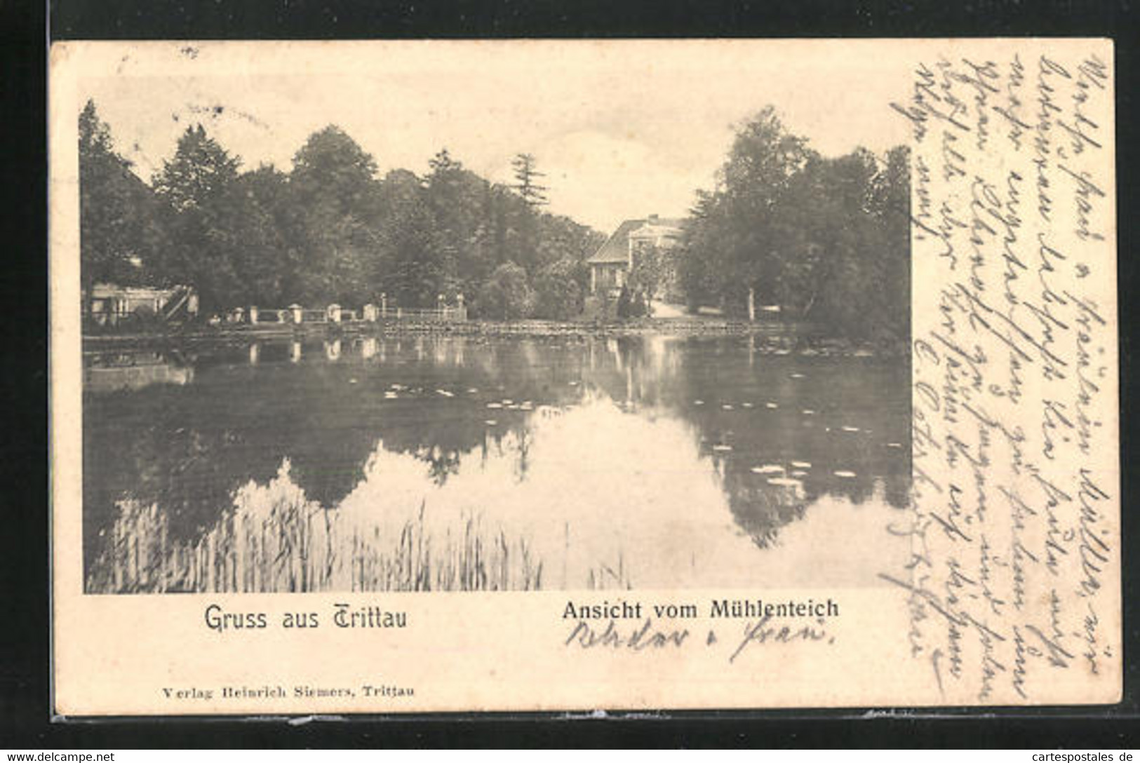 AK Trittau B. Hamburg, Ansicht Vom Mühlenteich - Trittau