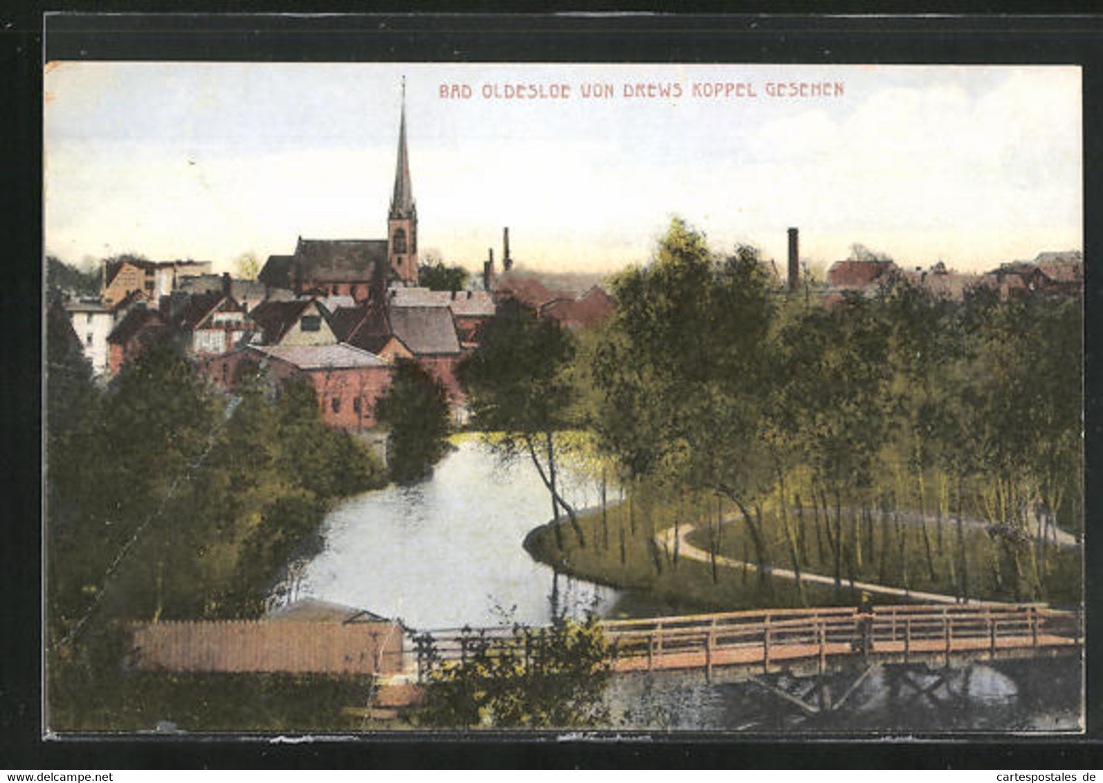 AK Bad Oldesloe, Blick Von Der Drews Koppel Aus - Bad Oldesloe