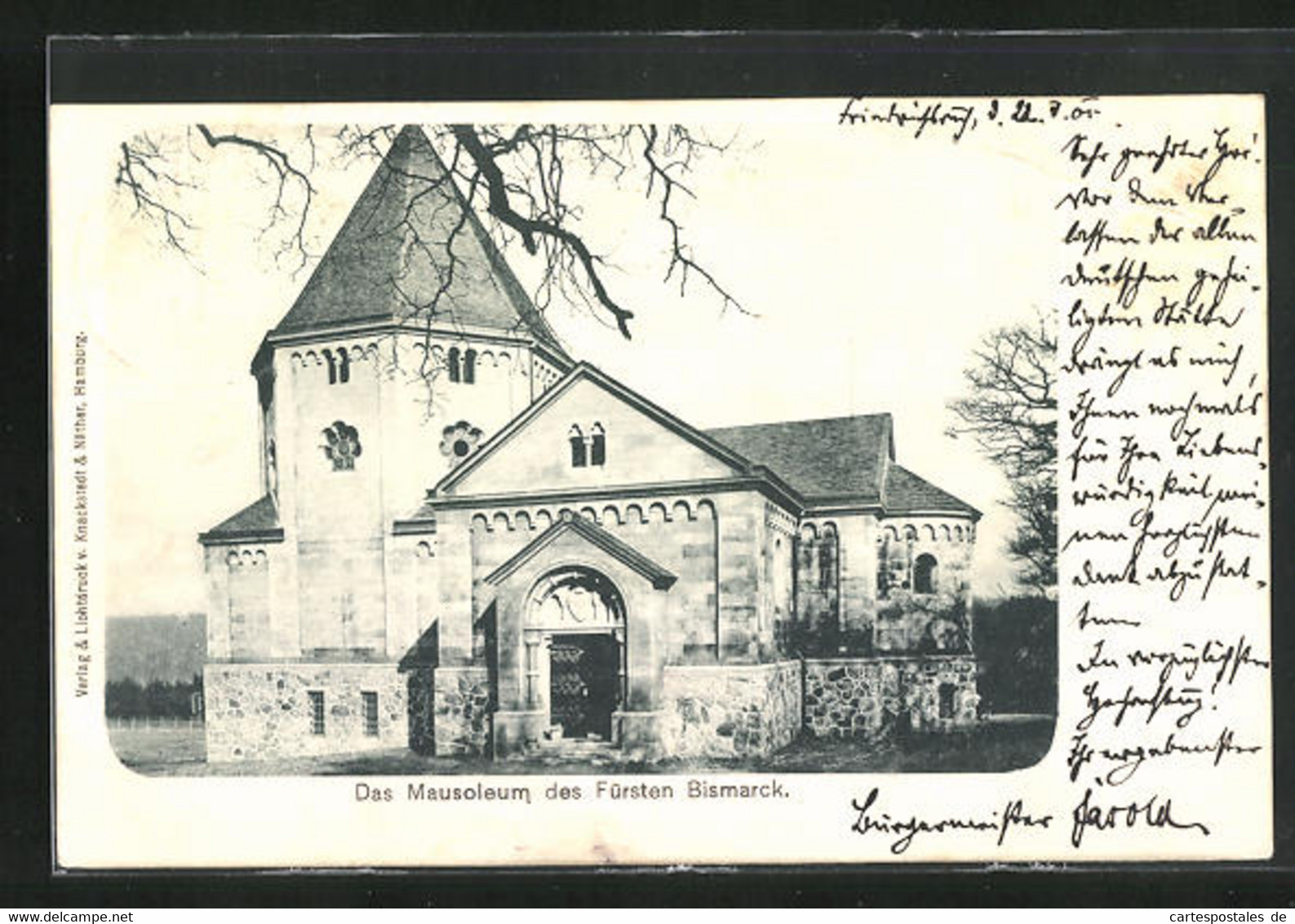 AK Friedrichsruh, Das Mausoleum Des Fürsten Bismarck - Friedrichsruh