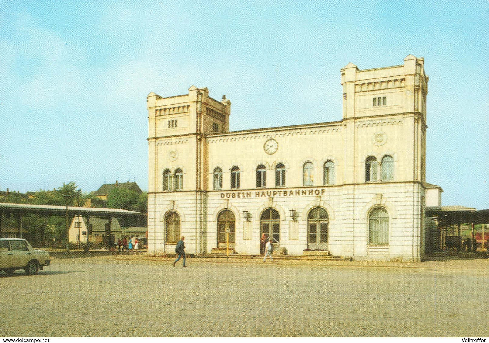 DDR AK Döbeln Bahnhof 1989, Ungelaufen - Doebeln