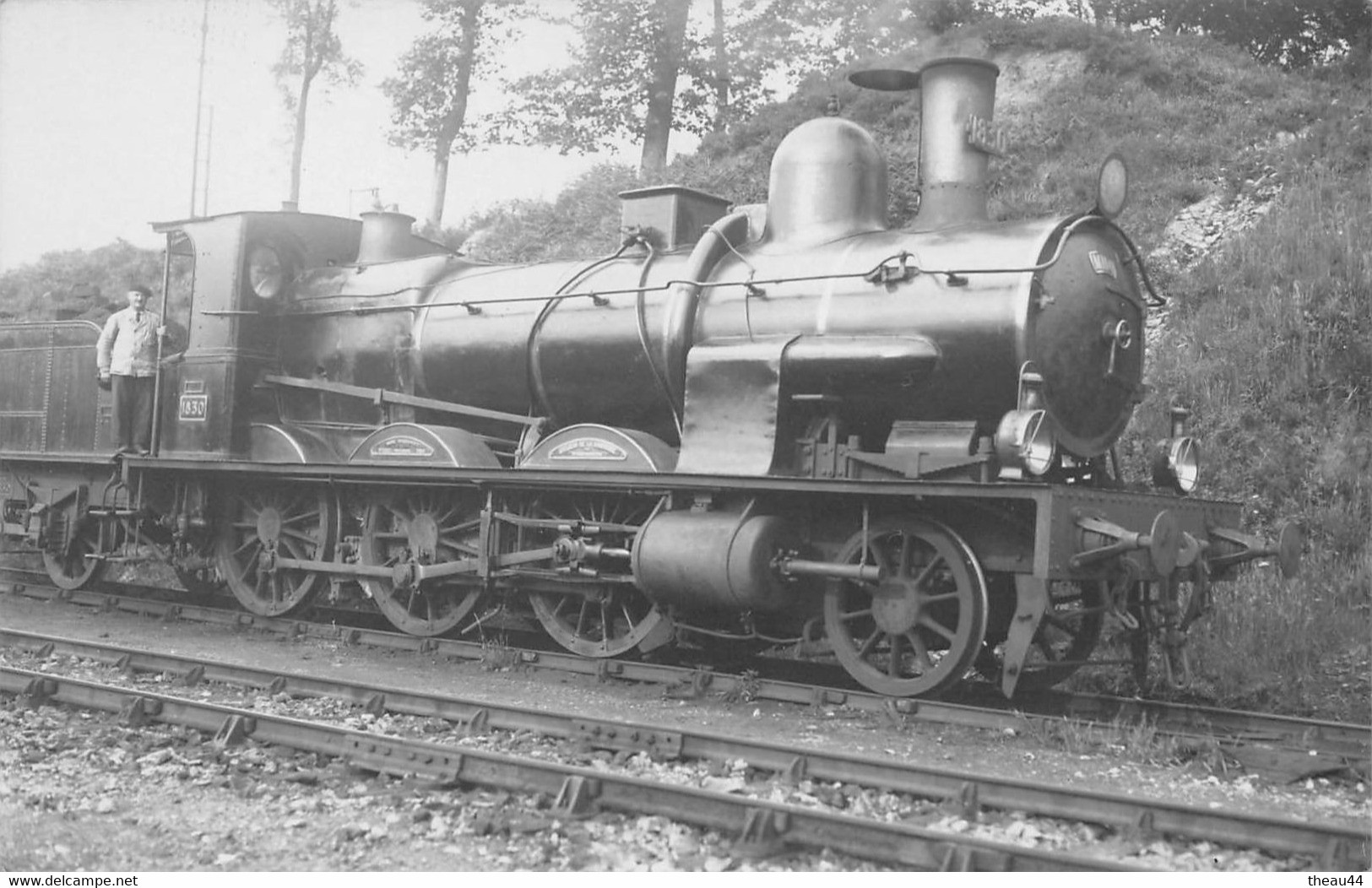 ¤¤  -  Carte-Photo D'une Locomotive Du PO N° 1830  -  Cheminot   -  Train , Chemin De Fer     -  ¤¤ - Trenes