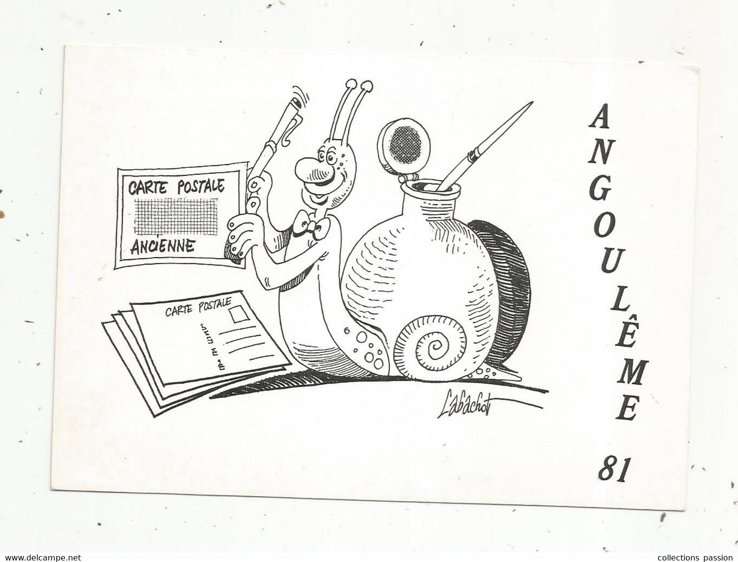 Cp, Bourses & Salons De Collections, 1 Er Salon De La Carte Postale Ancienne , Vierge ,Angoulême , 1981 - Bourses & Salons De Collections