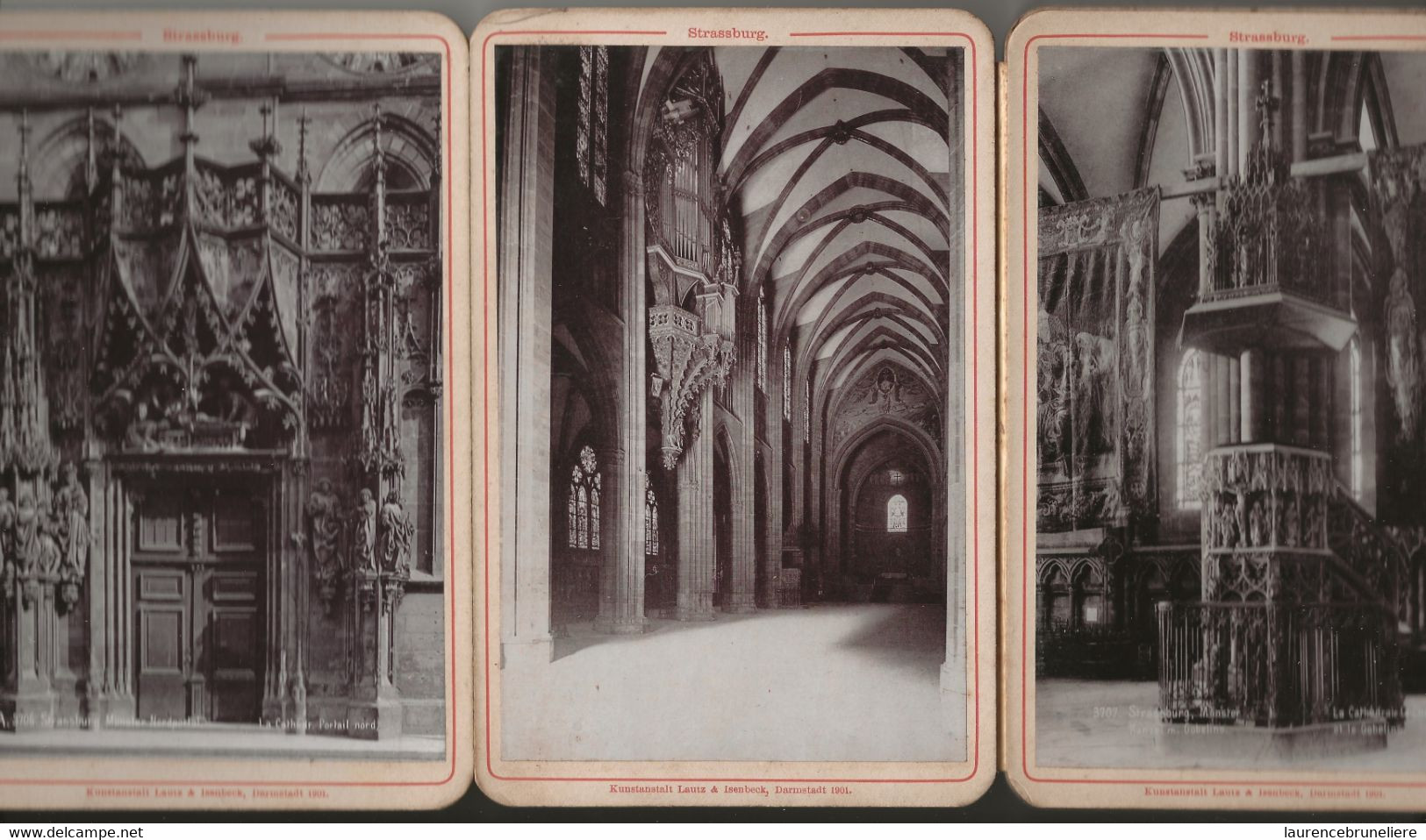 67 STRASBOURG       STRASSBURG    PERIODE ALLEMANDE  LIVRET   COMPLET DE  20  PHOTOS  ALBUMINE  EN   BON ETAT - Places