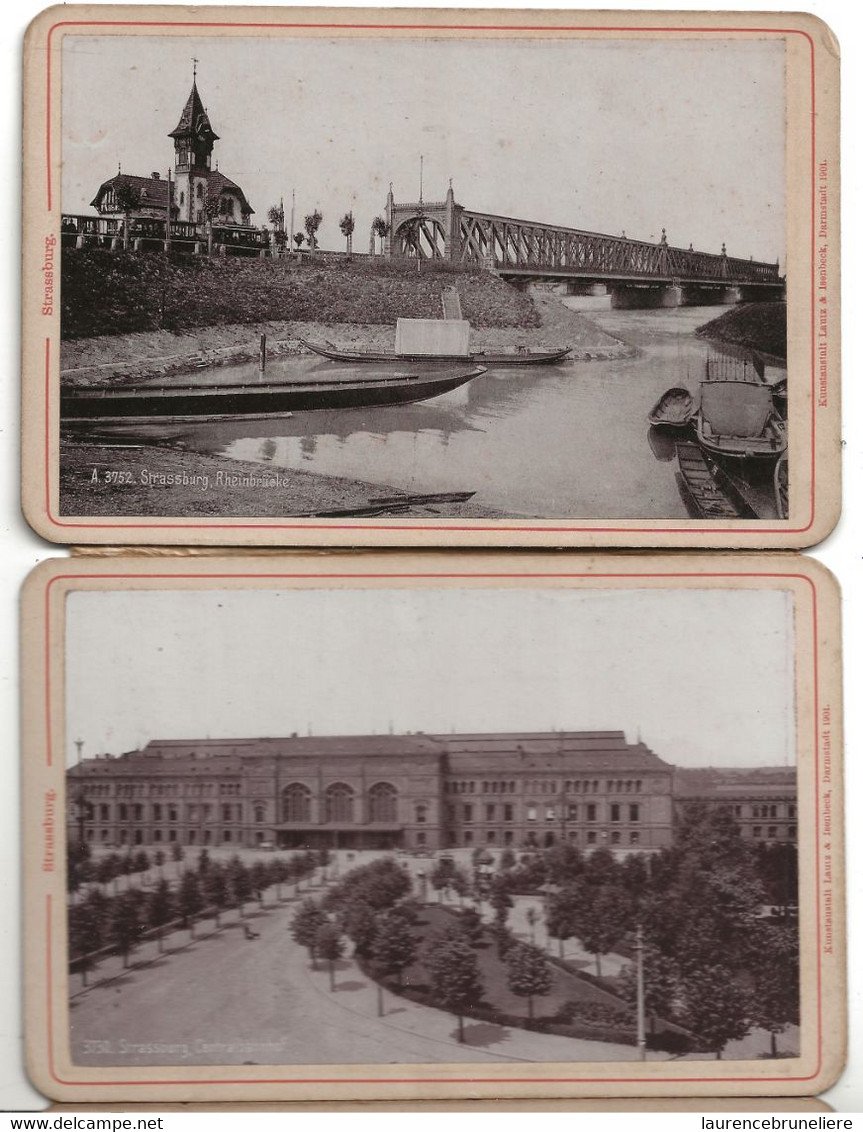 67 STRASBOURG       STRASSBURG    PERIODE ALLEMANDE  LIVRET   COMPLET DE  20  PHOTOS  ALBUMINE  EN   BON ETAT