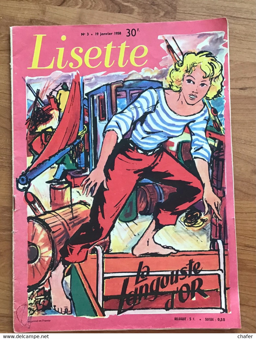 Lisette - La Langouste D’or - N° 3   19 Janvier 1958 - Lisette