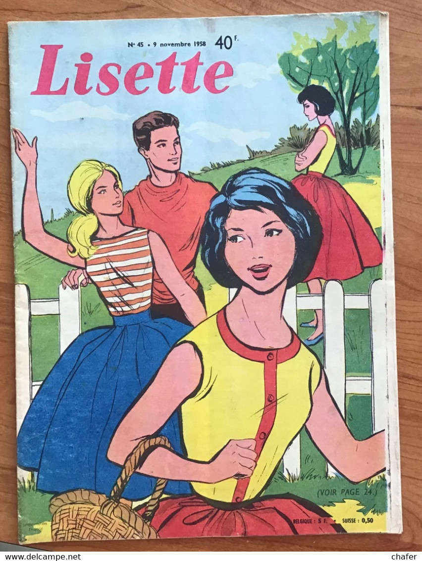 Lisette - N° 45 - 09 Novembre  1958 - Lisette